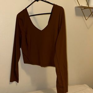 Lululemon Long Sleeve Cropped Align